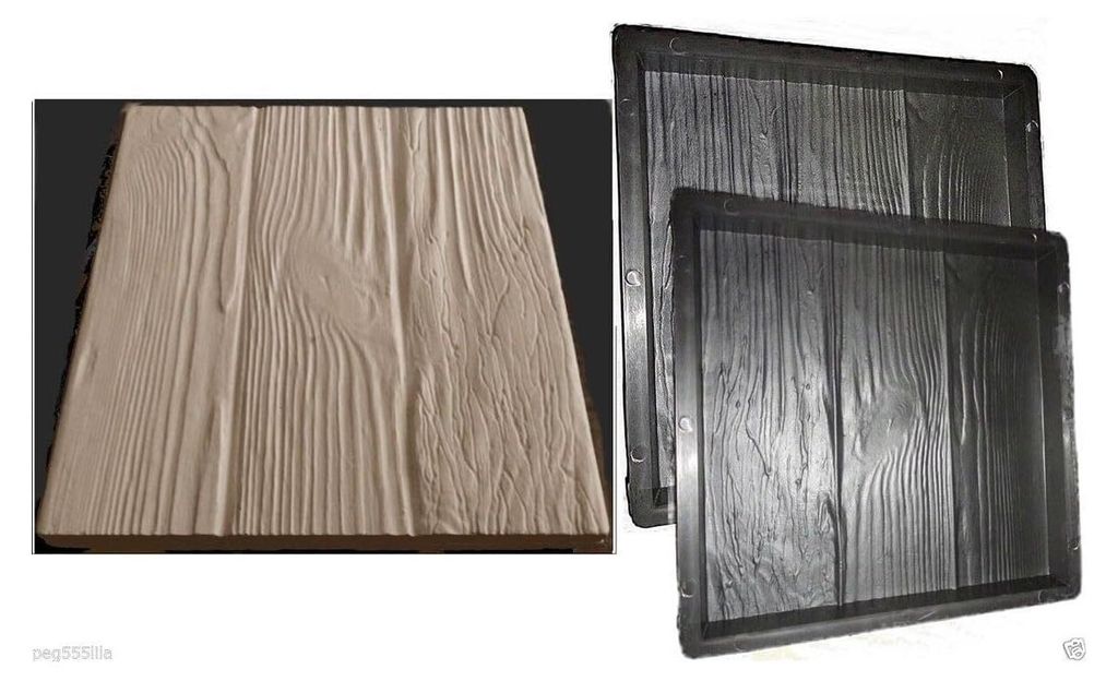 2 Schalungsformen Gießformen [Holzoptik 30 x 30 cm] Produktbild 