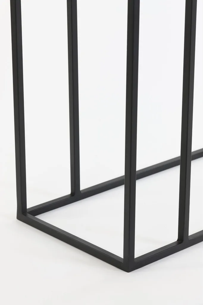 Petite table d'appoint métal noir mat Macy - Style industriel chic - 8