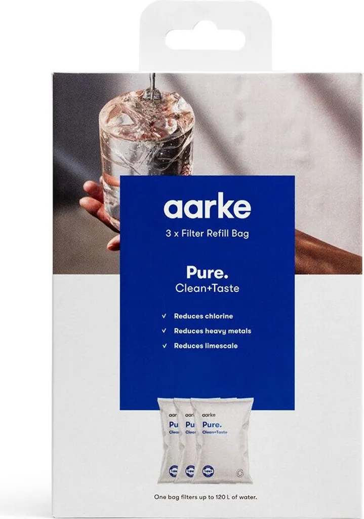 Filtre à eau AARKE Pure haute performance 3 recharges longue durée 120L
