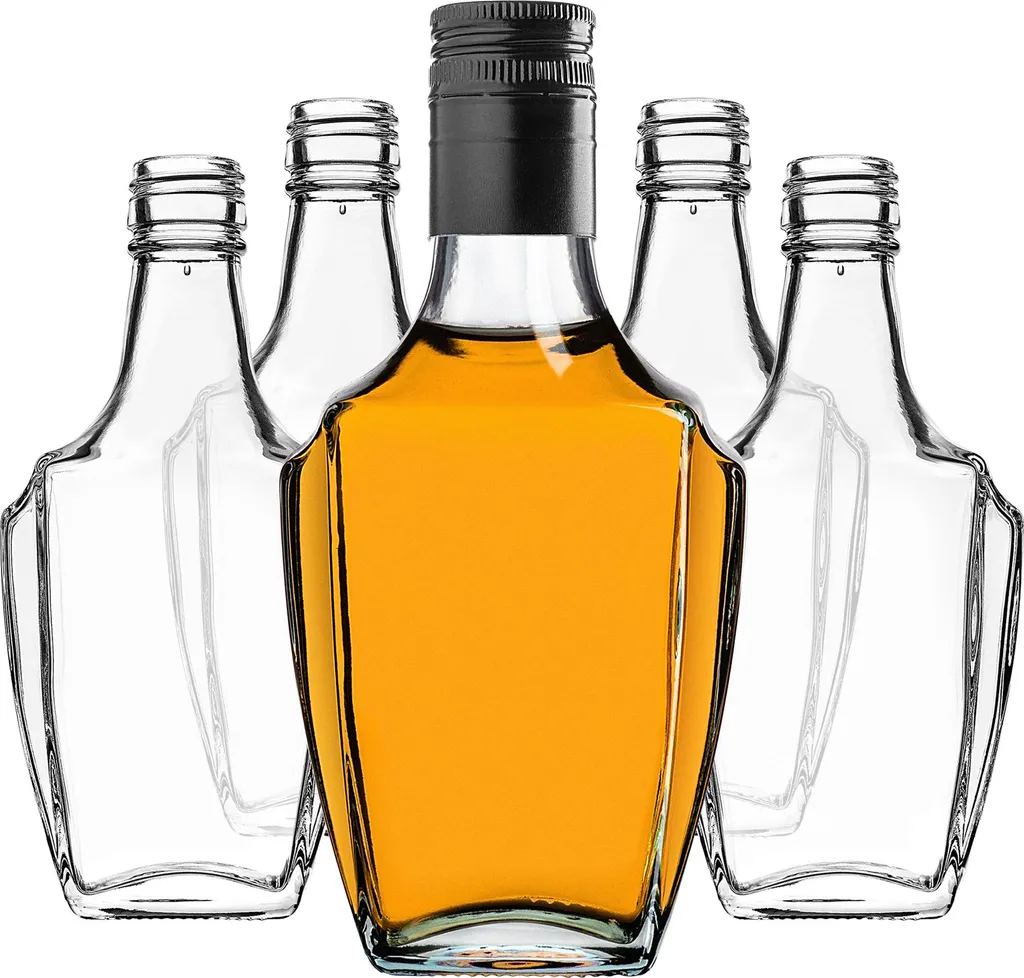 Stock 50 Pezzi KADAX Flaconi Vetro 250ml Tappo Nero - Prezzo Ingrosso - 16