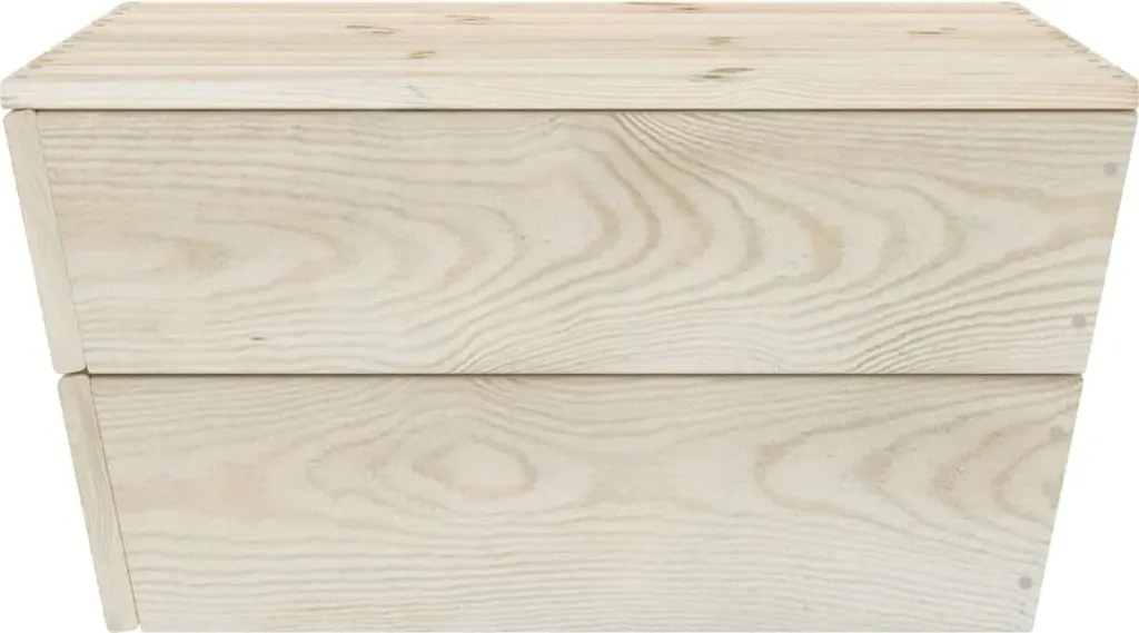 Tavolini Bassi da Esterno in Abete 60x60x30 cm - Set 2 Pezzi Legno Trattato - 3