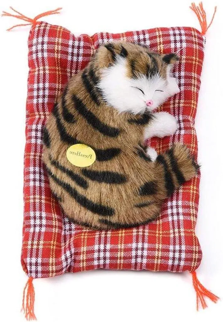 Jouet interactif pour chat très doux noir et marron - Texture Premium