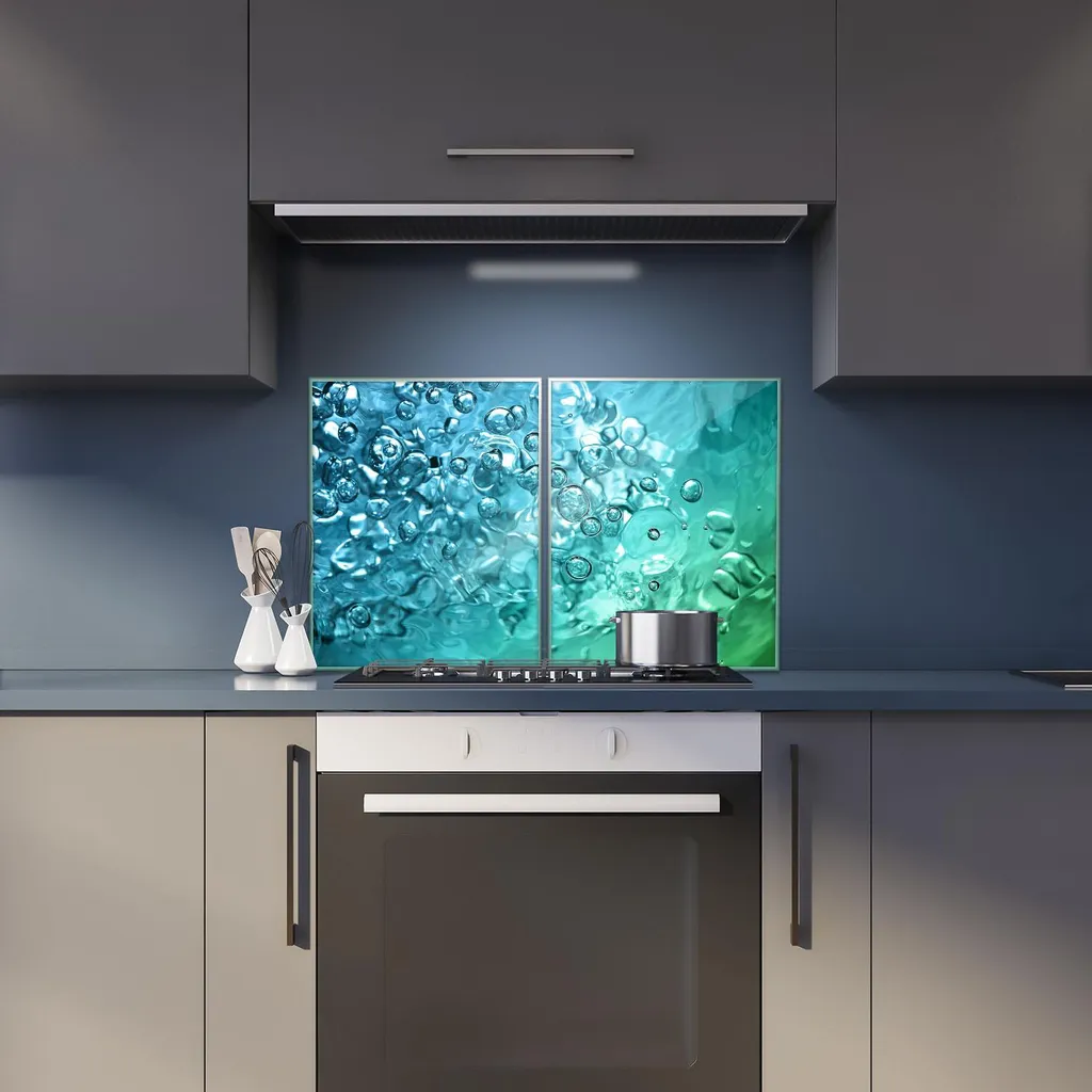 Copertura Piano Cottura Natural Blue 2 Pezzi 40x52 | Cucina Ordinata - 6