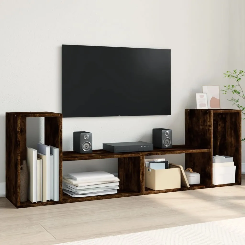 Maison Exclusive Mobile TV 75x30x50 cm Rovere Fumo - Prezzo Imbattibile