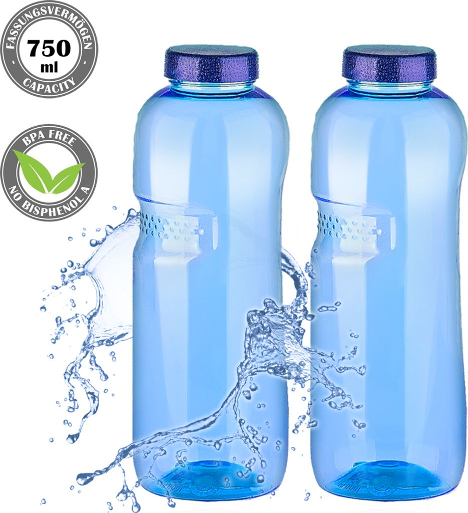 2x Kavodrink Trinkflasche 0,75 Liter