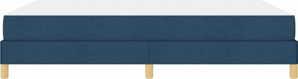 Lit Boxspring 140 x 190 cm matelas Bleu pour un sommeil de luxe tissu