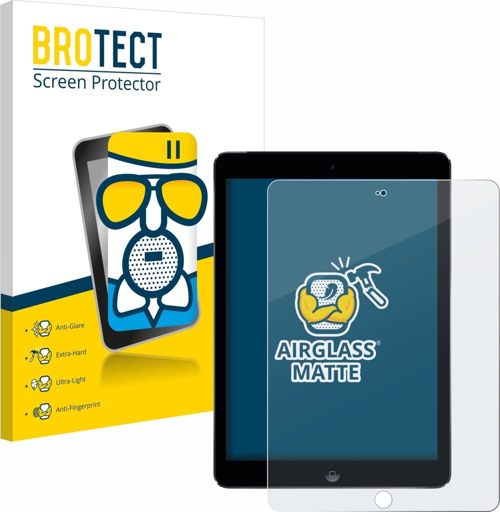 BROTECT Entspiegelungs Schutzglas für Apple iPad Air 2 2014 Schutzfolie Panzer Folie Glas Display Schutz matt