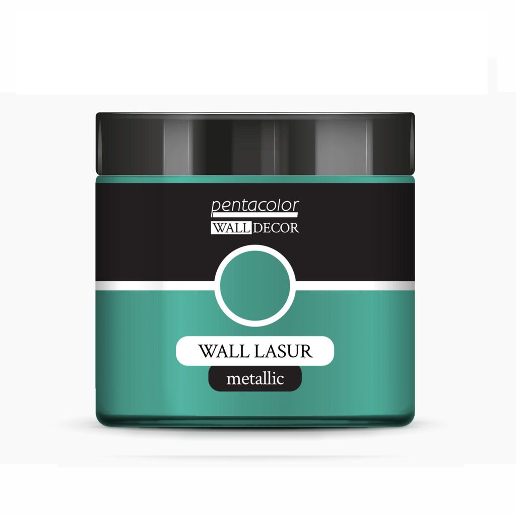 PENTART Wandlasur, Metallic, 500 ml, Blau-gold