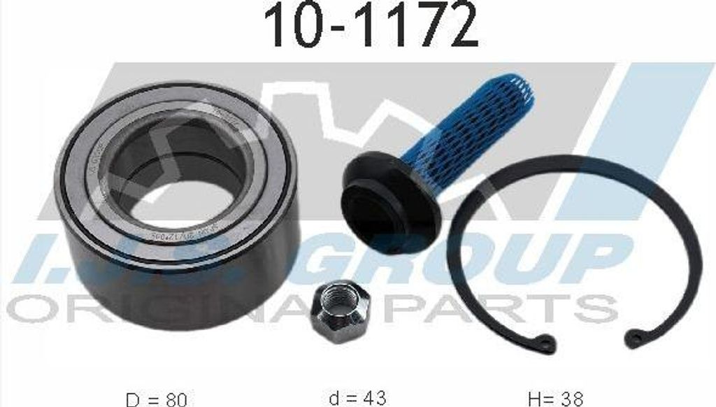 IJS GROUP Radlagersatz für VW SHARAN (7M8, 7M9, 7M6) 80mm 10-1172