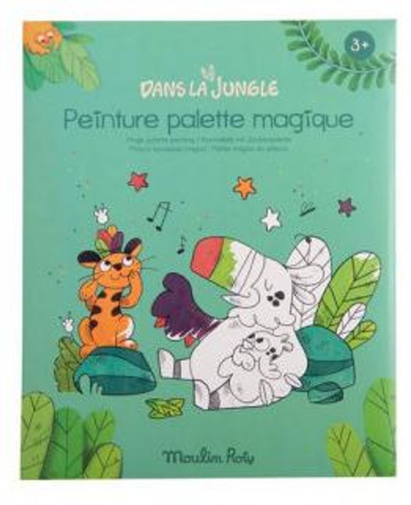 Vorgezeichnete Malvorlagen für die Malerei Im Dschungel, Moulin Roty