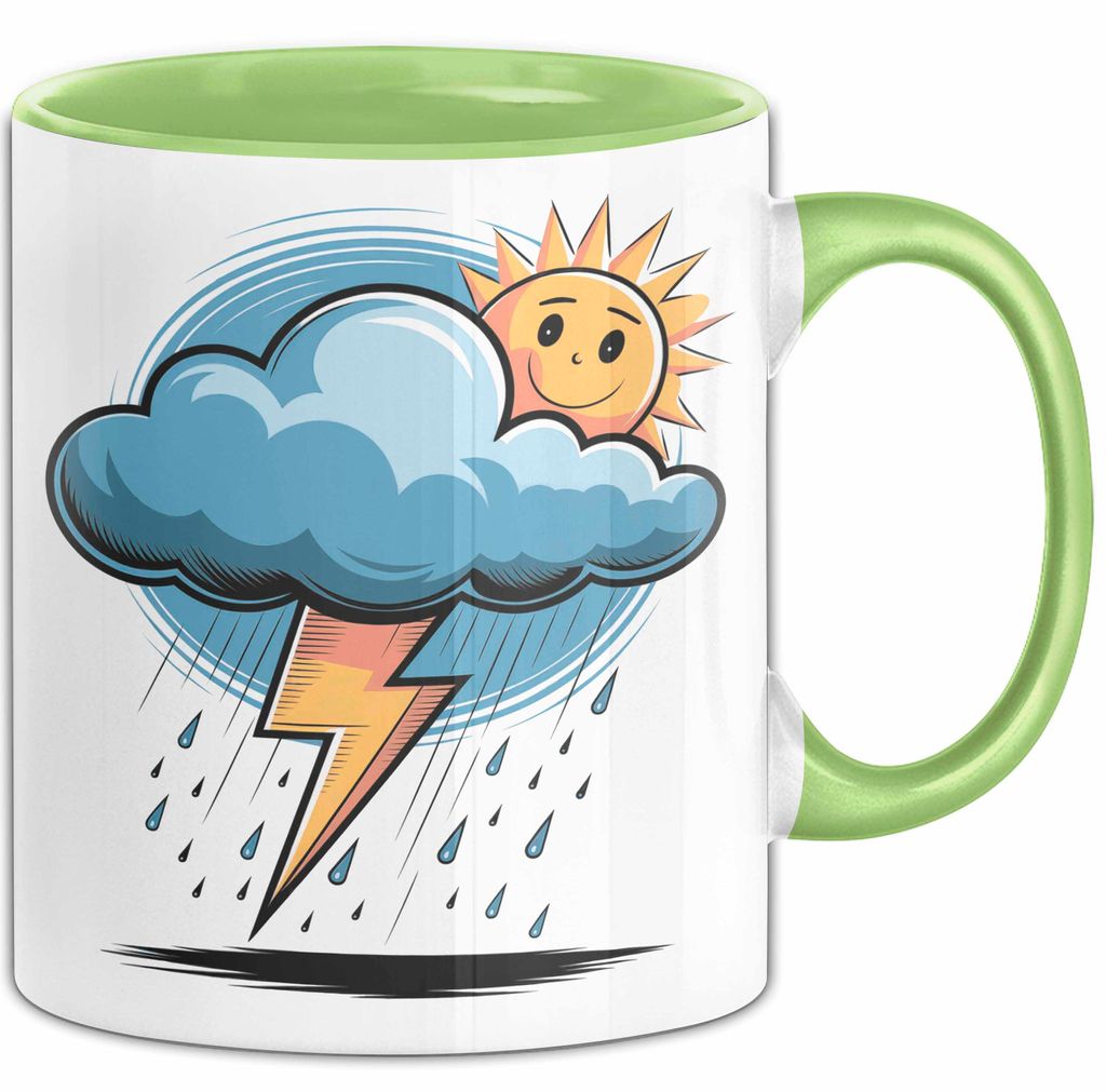 Meteorologe Tasse Geschenk Lustige Geschenkidee Spruch Für Wetter Beobachter (Grün)
