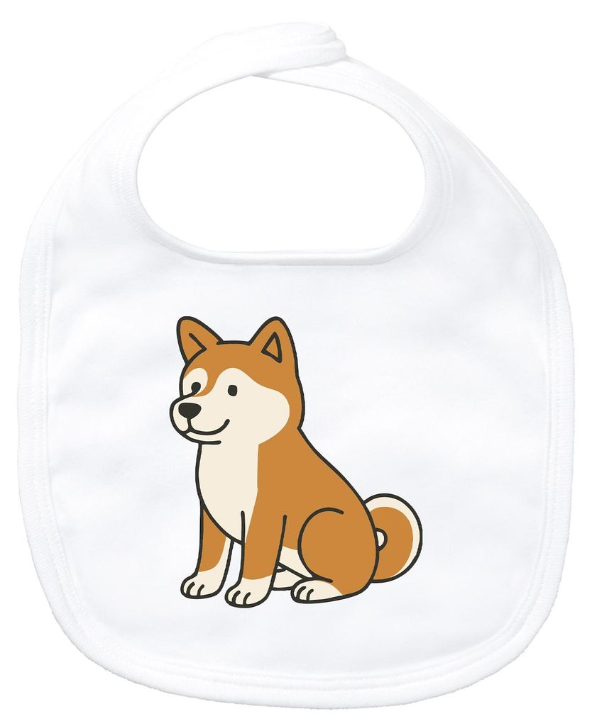 Huuraa Baby Lätzchen Akita Inu Comic Akita White Klettverschluss Baumwolle Latz Geschenkidee