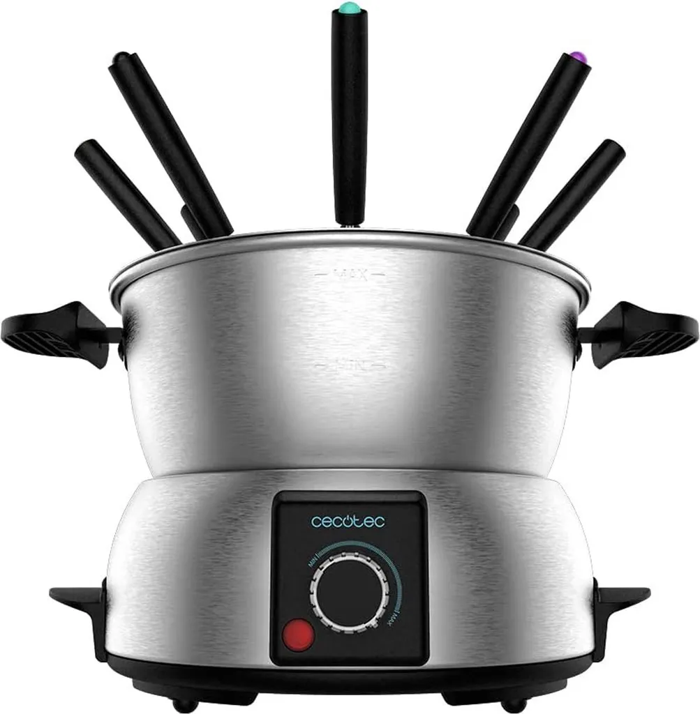 Appareil à Fondue Électrique Cecotec Fun Gourmet 1000W pour 6 Personnes