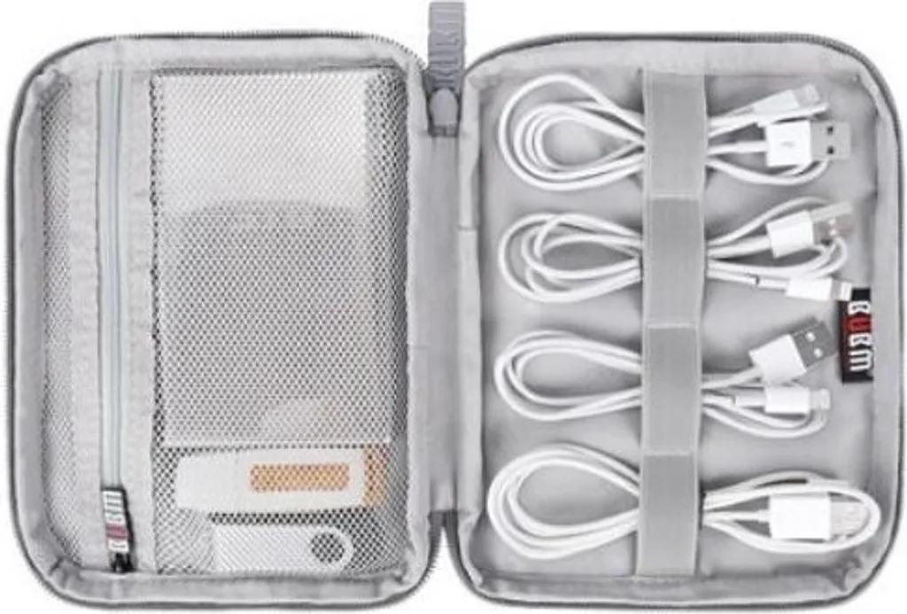 Custodia INF da Viaggio XS per Cavi e Gadget | Poliestere Grigio