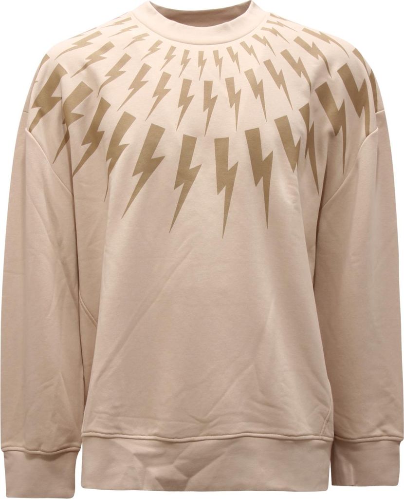 2149AQ felpa uomo NEIL BARRETT EASY FIT Mann Sweatshirt