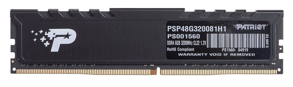 Patriot Memory Signature Premium PSP48G320081H1 Speichermodul 8 GB 1 x 8 GB DDR4 3200 MHz