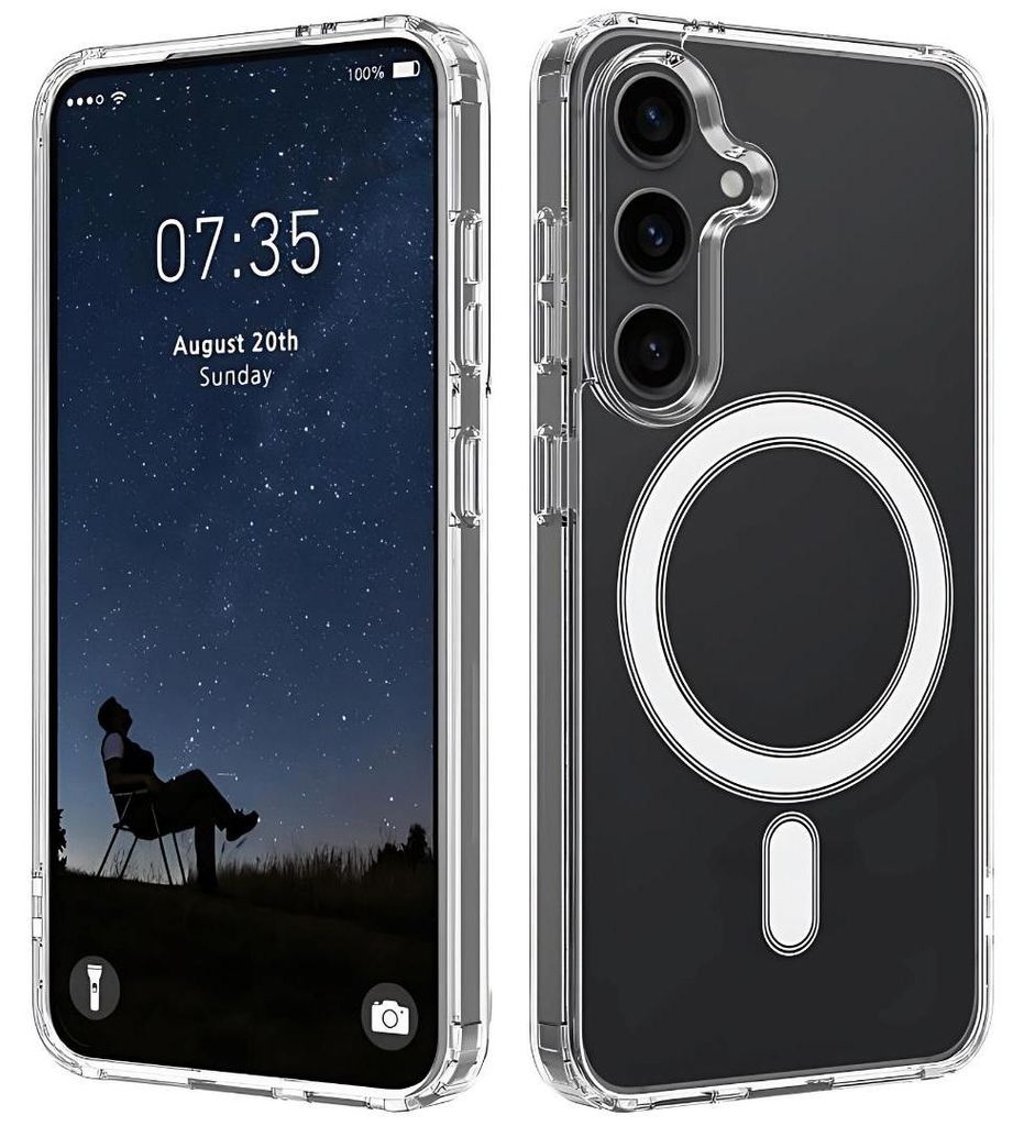 Hülle für Samsung Galaxy A57 5G MagSafe Silikon Schutzhülle Slim Case Cover Klar