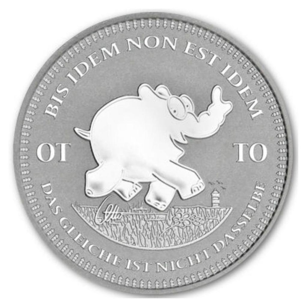 1 Unze Silbermünze Ottifant 2023 Ottirand Otto 1 oz Silber 999 Sammlermünze
