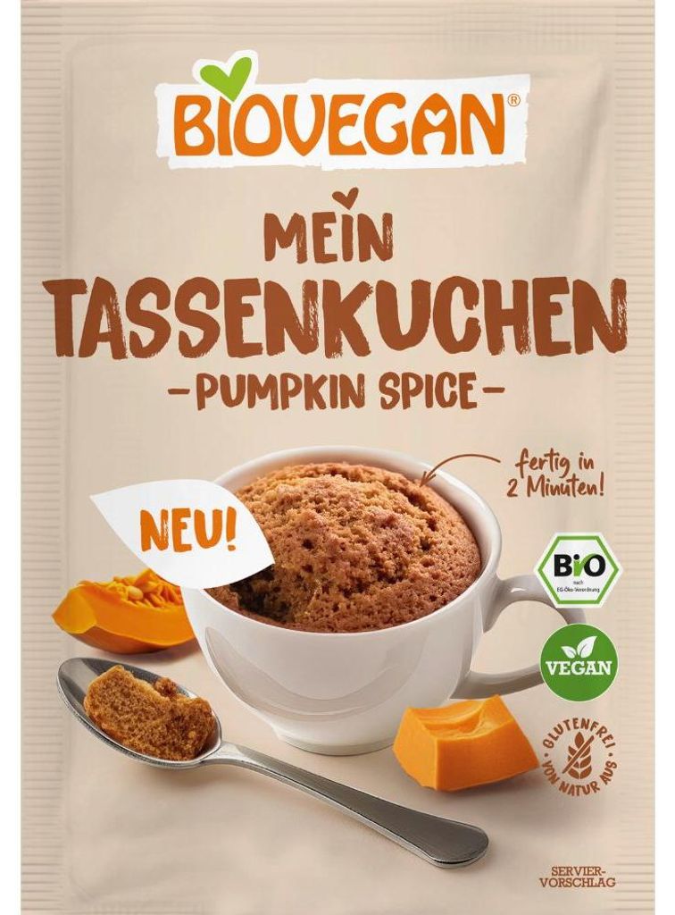 Biovegan Tassenkuchen Pumpkin Spice  55g Produktbild 