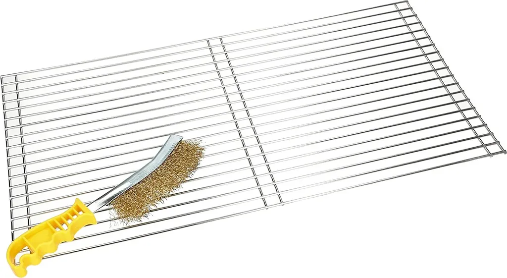 Grille de barbecue en acier inoxydable 60x40cm pour cuisson sur charbon