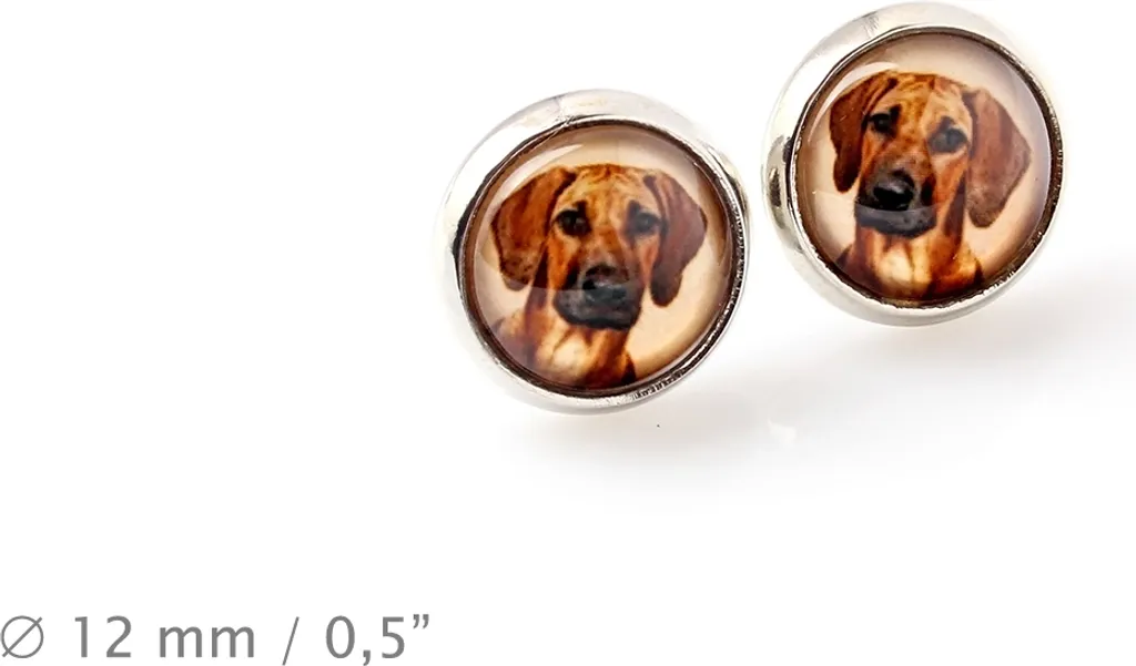 Orecchini Personalizzati Rhodesian Ridgeback - Regalo per Amanti Cani - 4