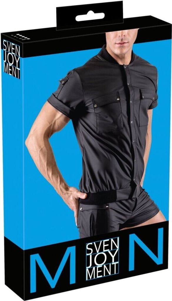 Svenjoyment Shirt mit 2 aufgesetzte Brusttaschen und kleine Armtasche L