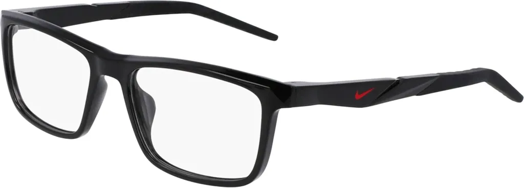 Nike 7057 Occhiali Vista Uomo Nero Opaco - Design Rettangolare 54mm