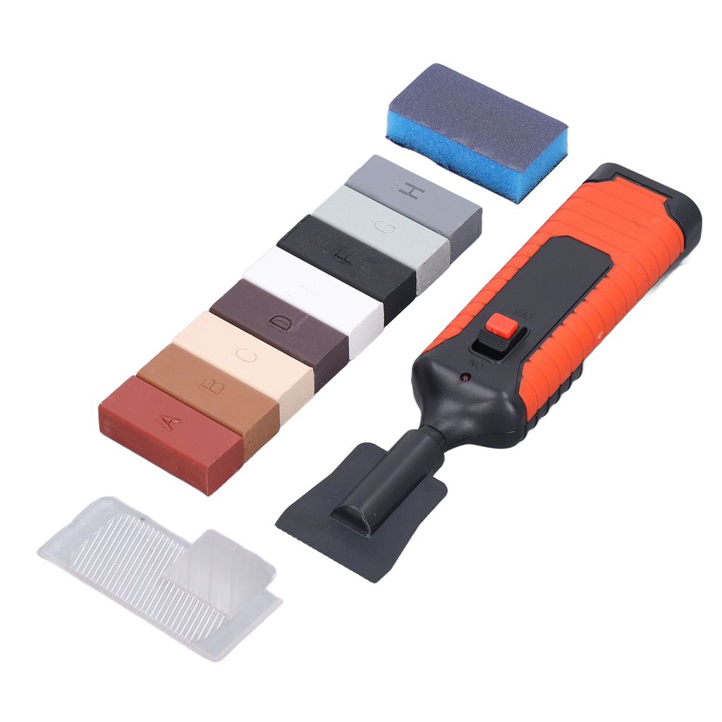 Fliesenreparatur Elektrischer Heizstift Wachsblock-Set Risslücken Reparaturwerkzeuge für Steinporzellan