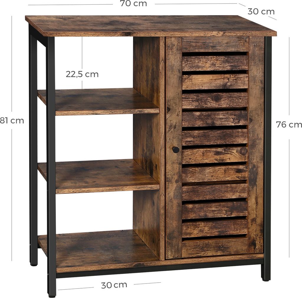 Univerzální skříňka s policemi RUSTIC 70 cm LOFT Obrázek produktu 3