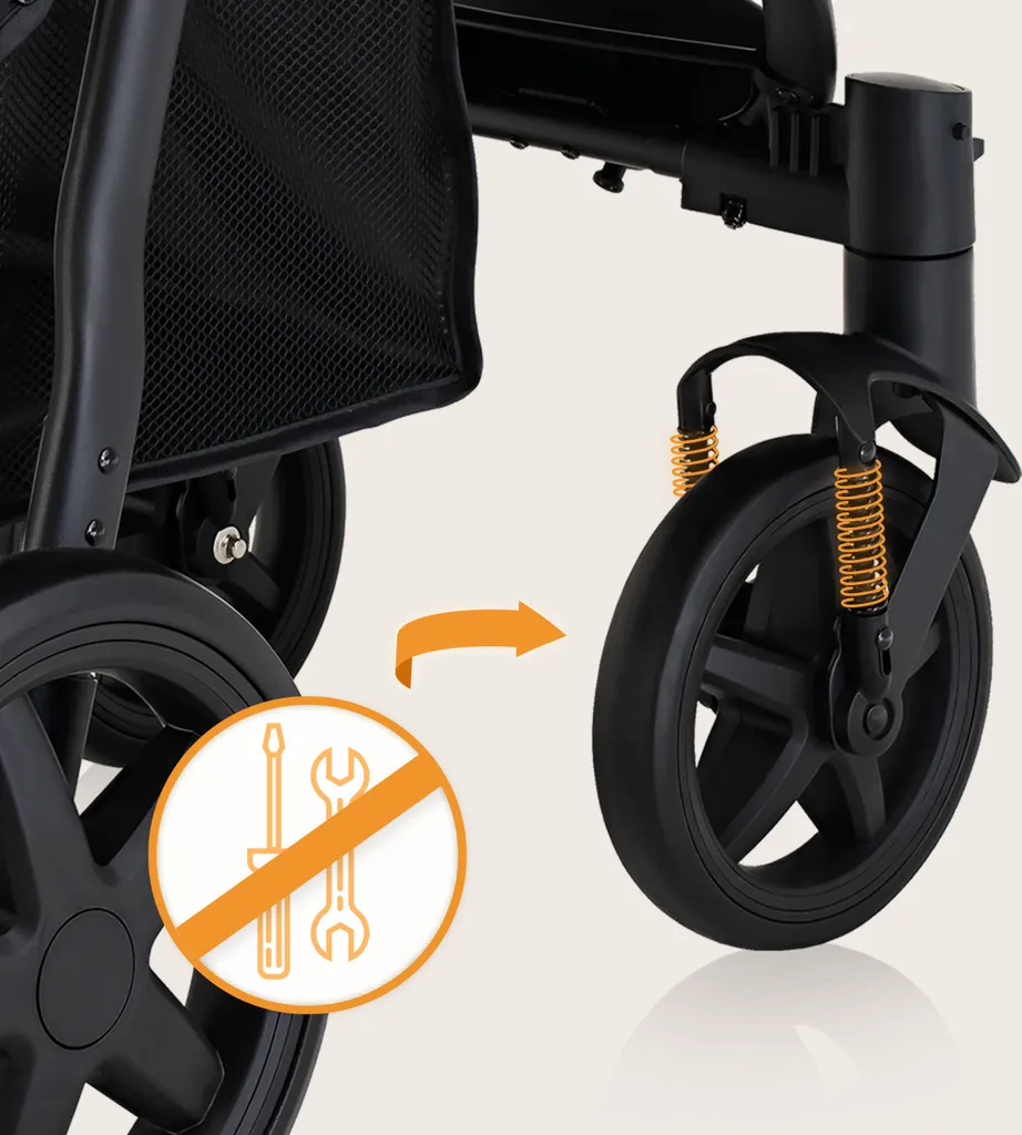 Poussette Canne Lionelo Annet Plus Pliable avec Position Allongée Grise