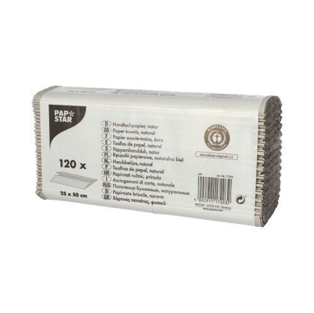 Blatt Handtuchpapier C-Falz 51 cm x 24 cm natur 1-lagig Produktbild 