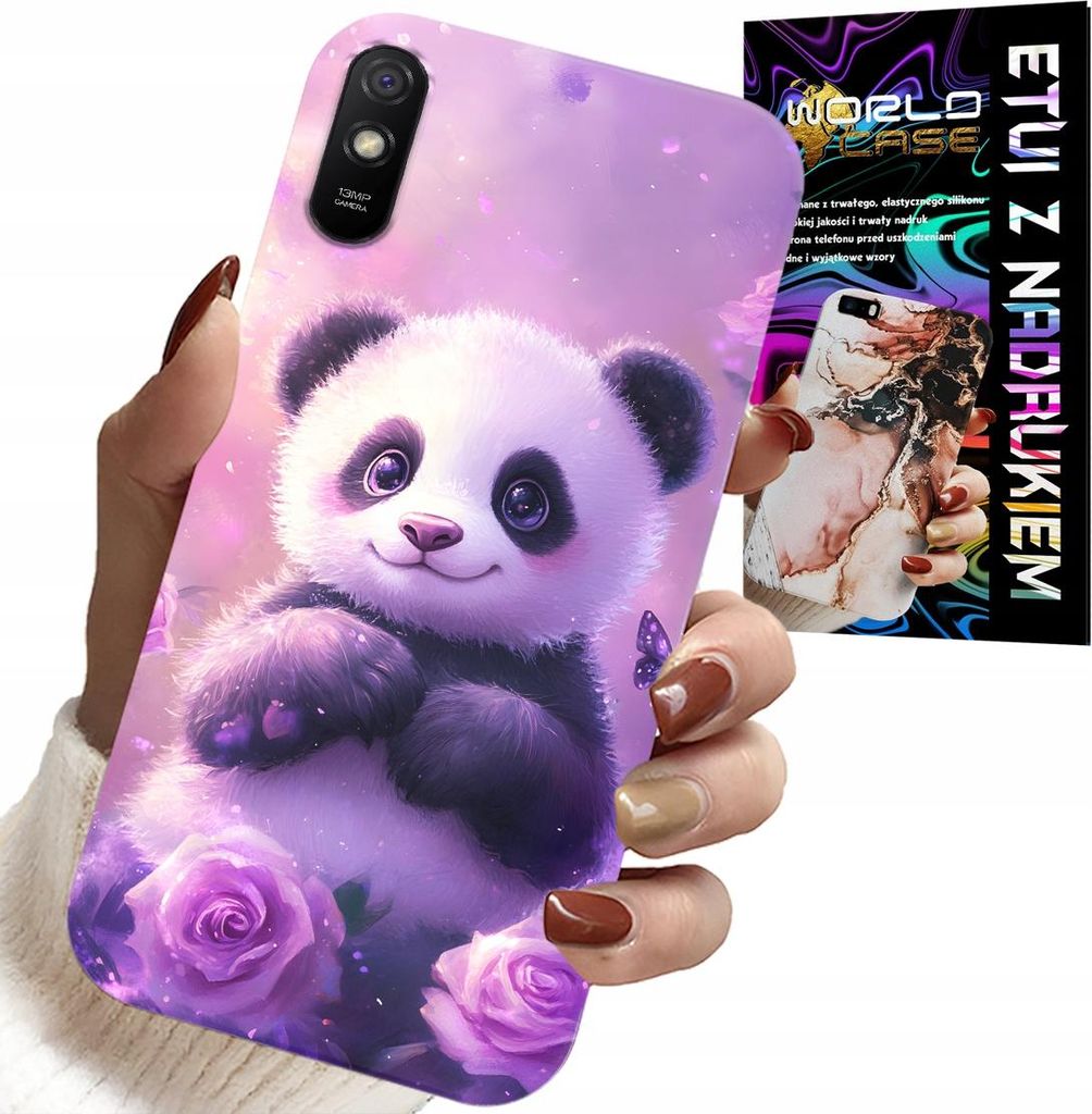 Hülle Für Xiaomi Redmi 9A - Niedliche Panda-Designs Für Kinder + Glas