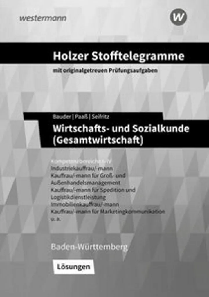 Réviser économie facilement livre Holzer Stofftelegramme Allemand