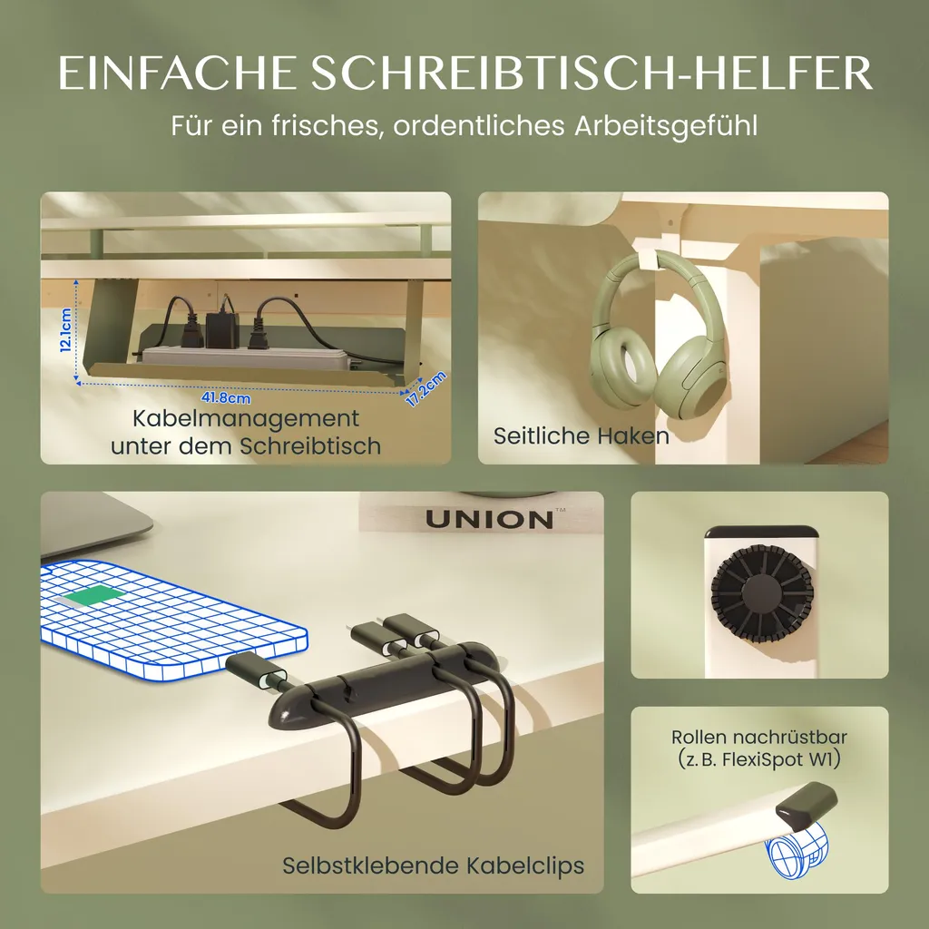 Dites stop au mal de dos avec le bureau électrique FLEXISPOT E1 Pro blanc - 8