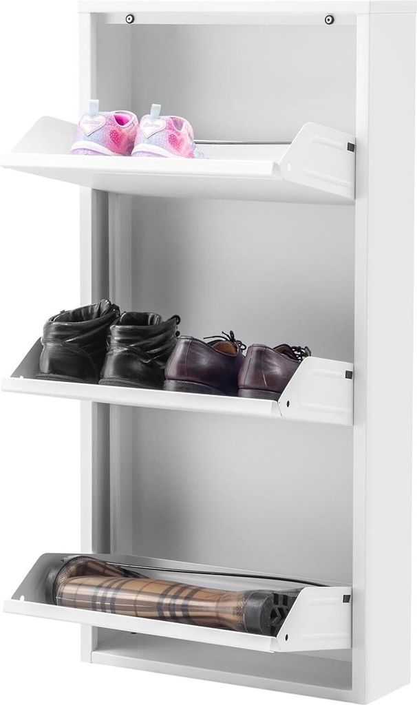 gowoll Schuhschrank Schmal Schuhregal Metall Hoch Produktbild 5