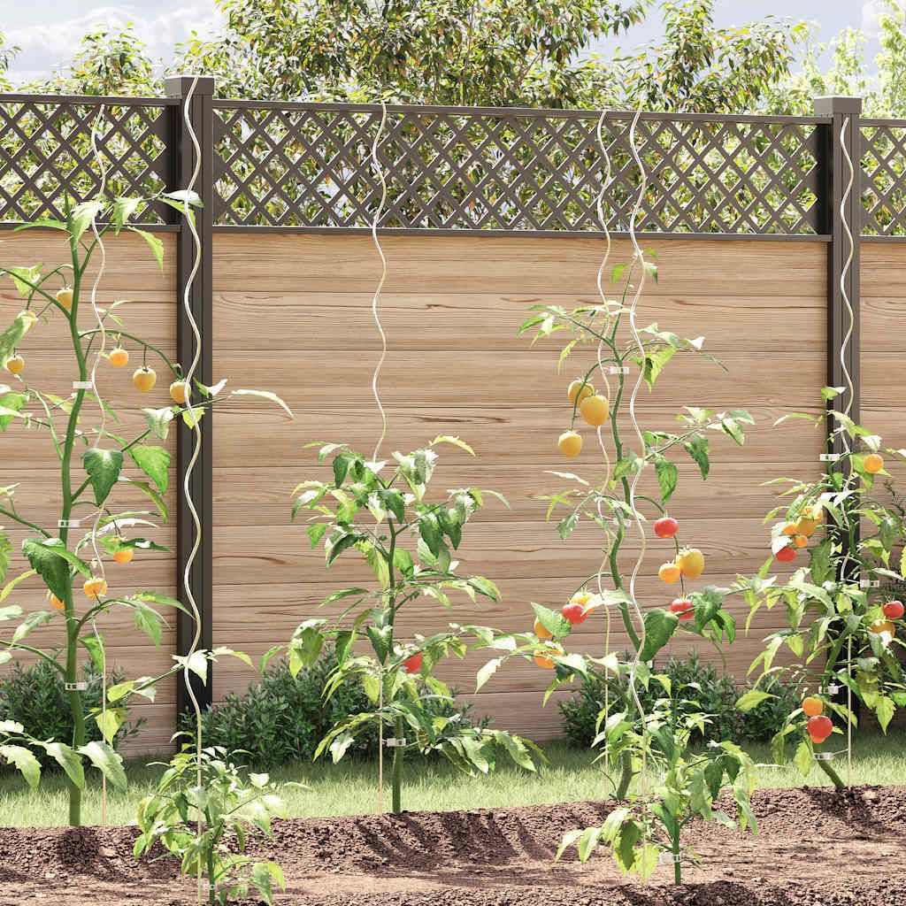 vidaXL Tomaten-Spiralstäbe 20 Stk. 170 cm Verzinkter Stahl Produktbild 