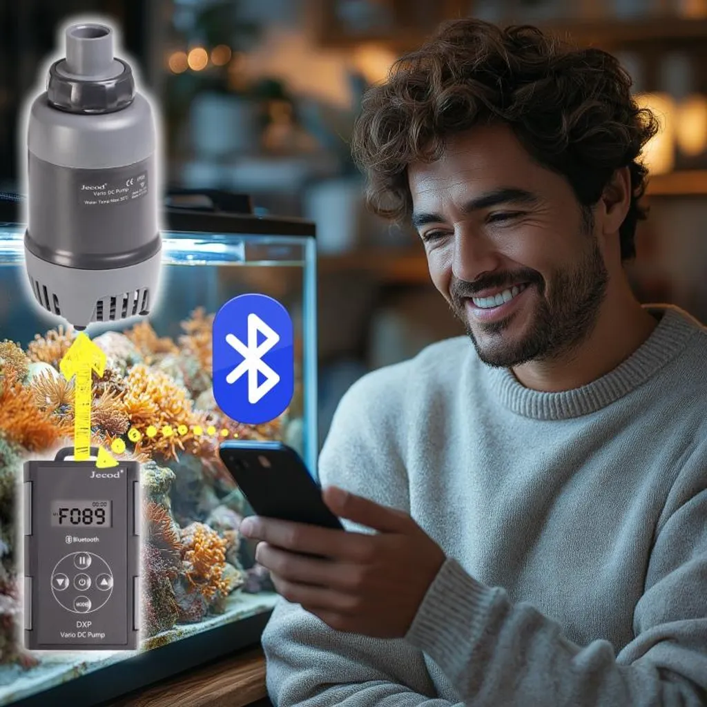 Jecod DXP-8000 Bluetooth: Pompa Smart per Acquari di Design - 3