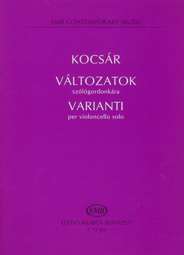 Varianti Per Violoncelloemb Contemporary Music
