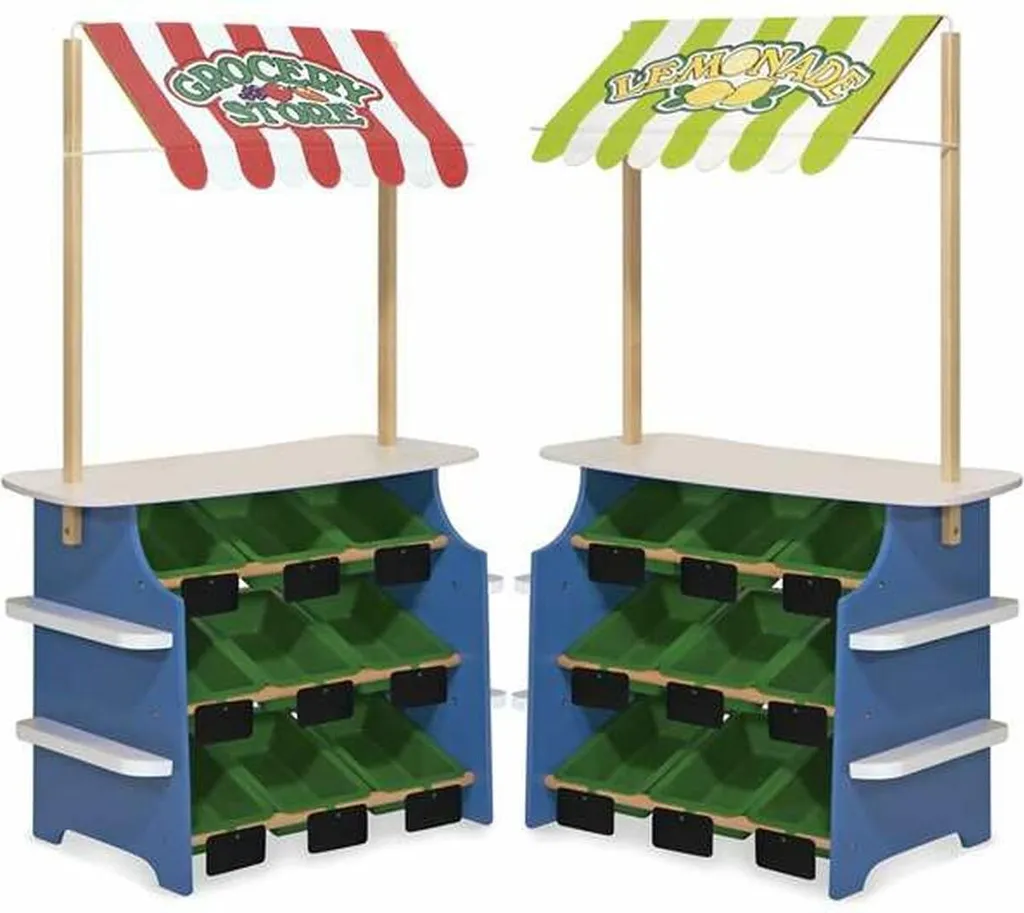 Échoppe de marché en bois et stand de limonade 127 cm - Jouet d'éveil d'été