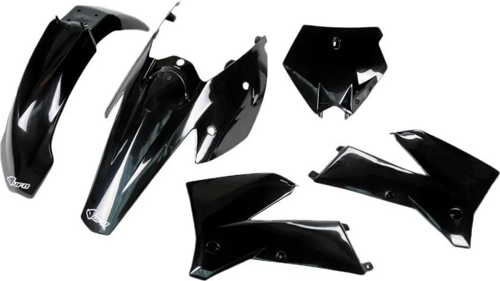 Kit plastique noir UFO haute résistance pour KTM SX 125 250 2005-2006