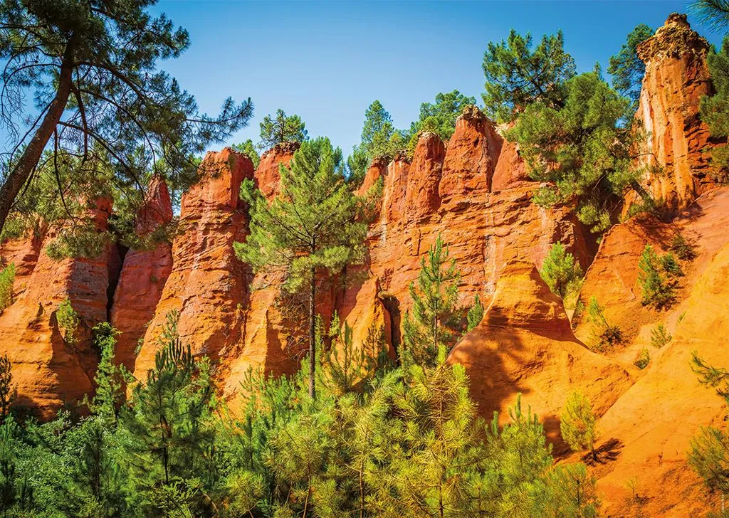 Puzzle 1000 pièces Paysage de France - La Route de l'ocre du Roussillon