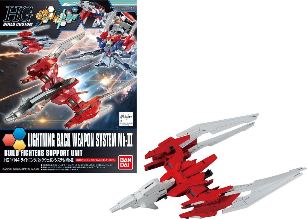 Modellfigur GUNDAM HGBC 1/144 – Lightning Back Weapon System Mk-III