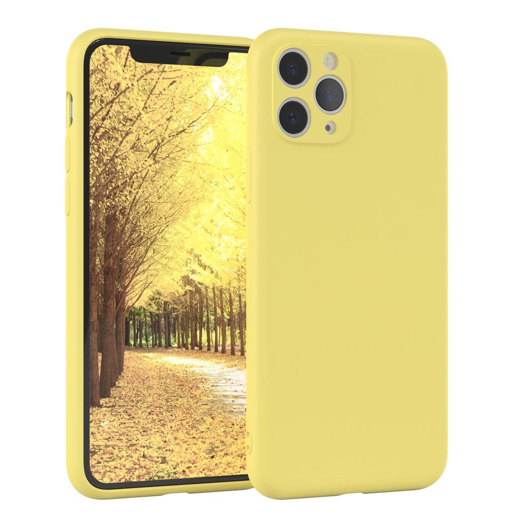 EAZY CASE - TPU Hülle für Apple iPhone 11 Pro, TPU Case stoßfeste Handyhülle, weiches Cover mit Kameraschutz, Silikonhülle in Gelb