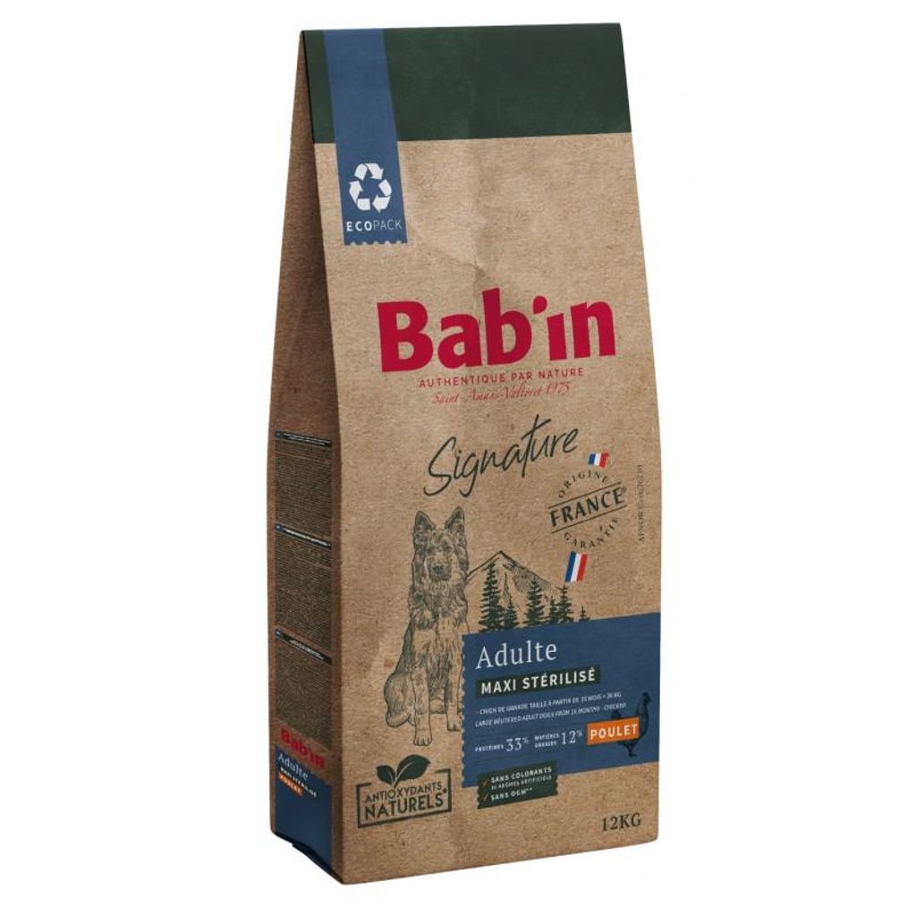 Bab'in Signature Maxi Sterilized 12 kg für große Hunderassen