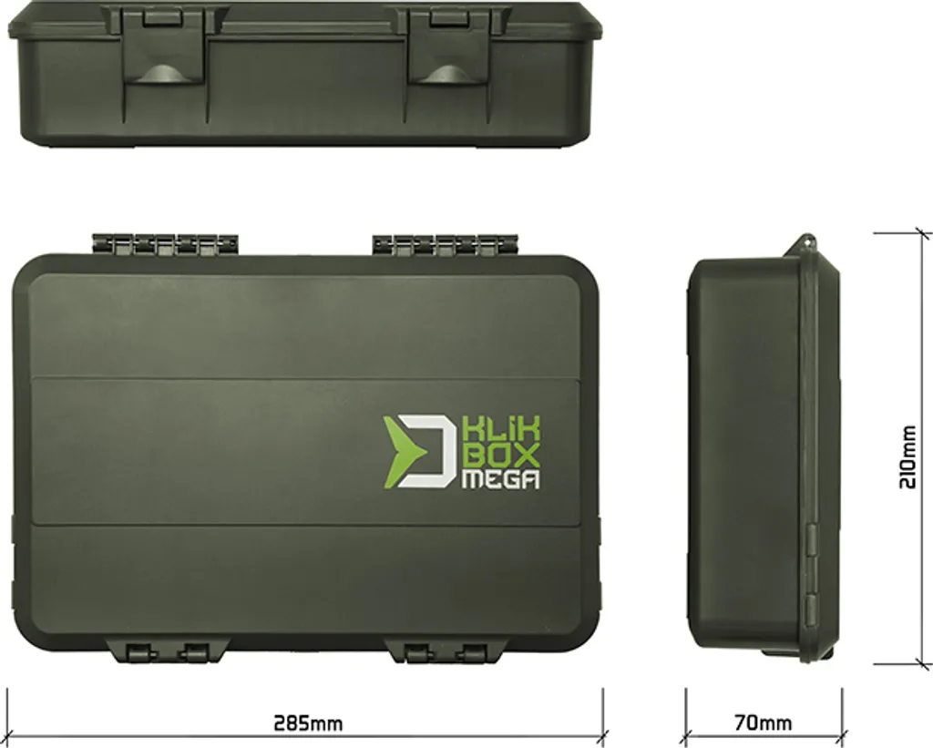 Delphin KlikBOX Mega Organizer Boîte de Rangement Matériel de Pêche