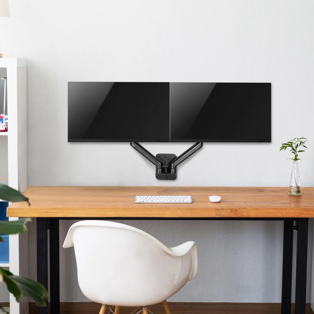 Support Mural Écran PC Extensible 90-540mm pour Double Moniteur 17-32 - 8