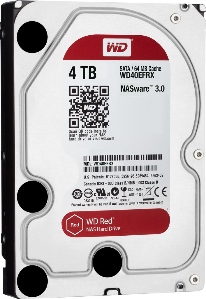 Western Digital Red, 4 TB, 5400 ot/min, 64 MB, 3.5", Serial Obrázek produktu 