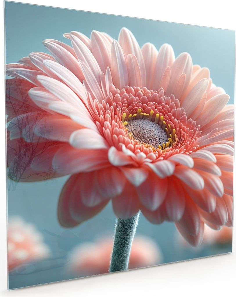 Küchenrückwand Spritzschutz Glas mit Motiv Blumenpracht 40 x 40 cm