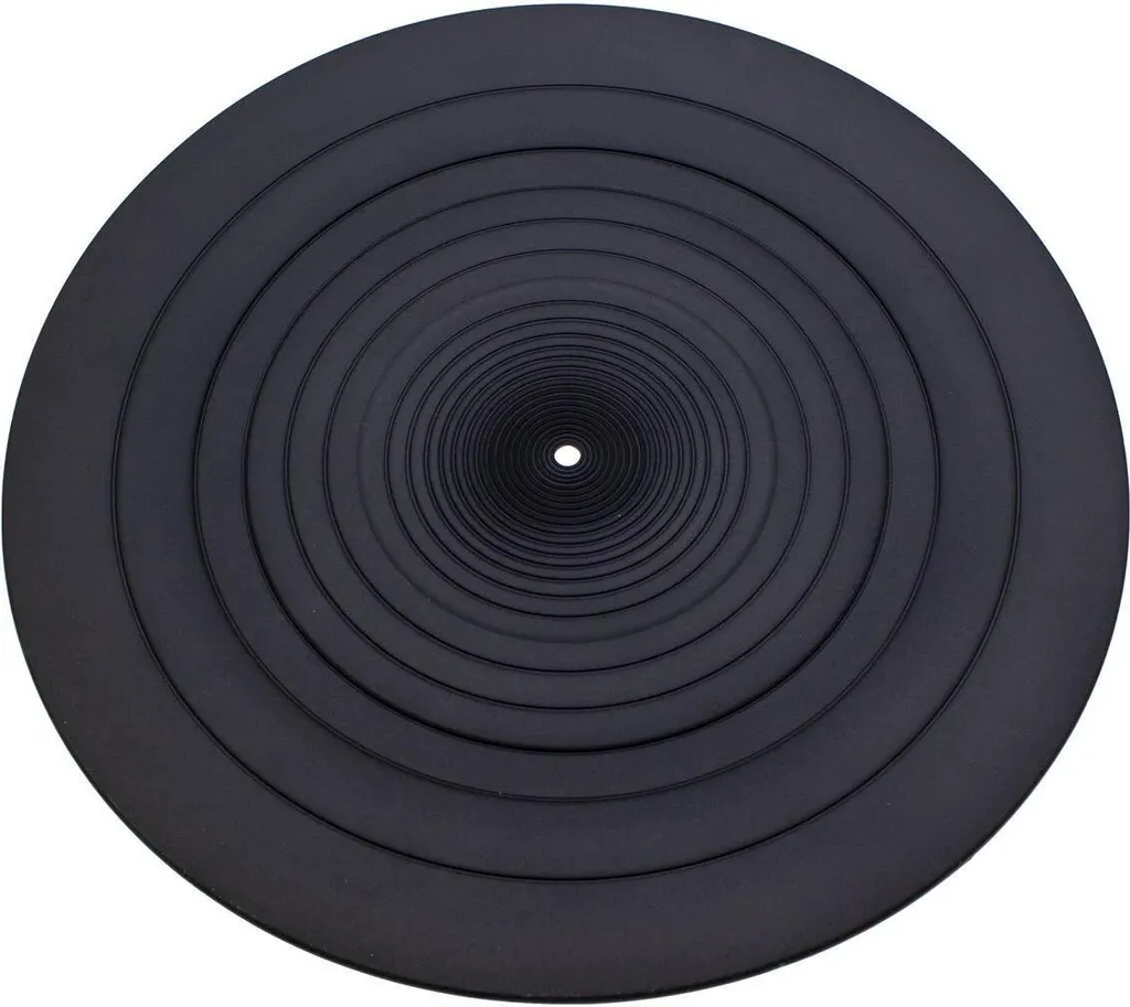 Tapis de Platine Technics RGS0008 Noir en Caoutchouc Haute Densité 3mm