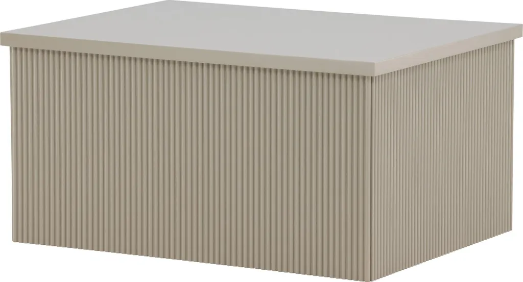 Table d'Appoint Lenox Beige en Métal et Bois - Finition Mate Premium